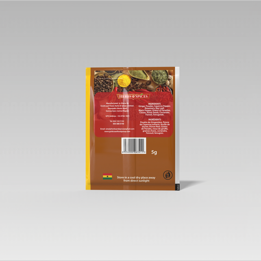 Sankofa Natural Spices—Beef Blend|No MSG & Fillers|5g Sachets|NMA Foods