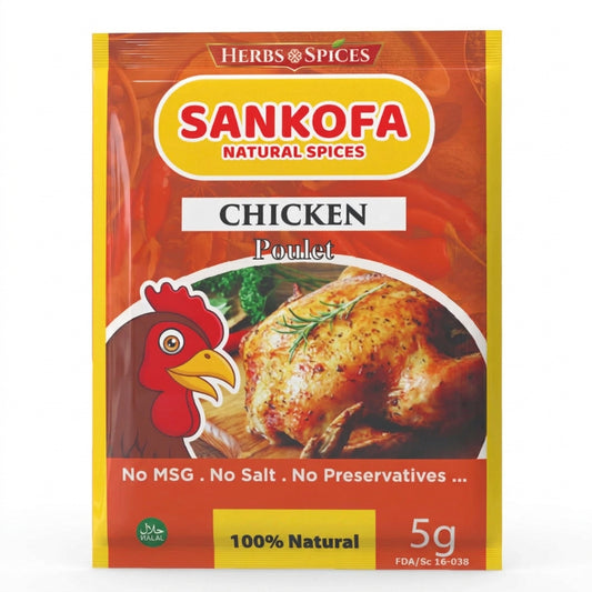 Sankofa Chicken Seasoning – West African Poultry Spice Blend, No MSG