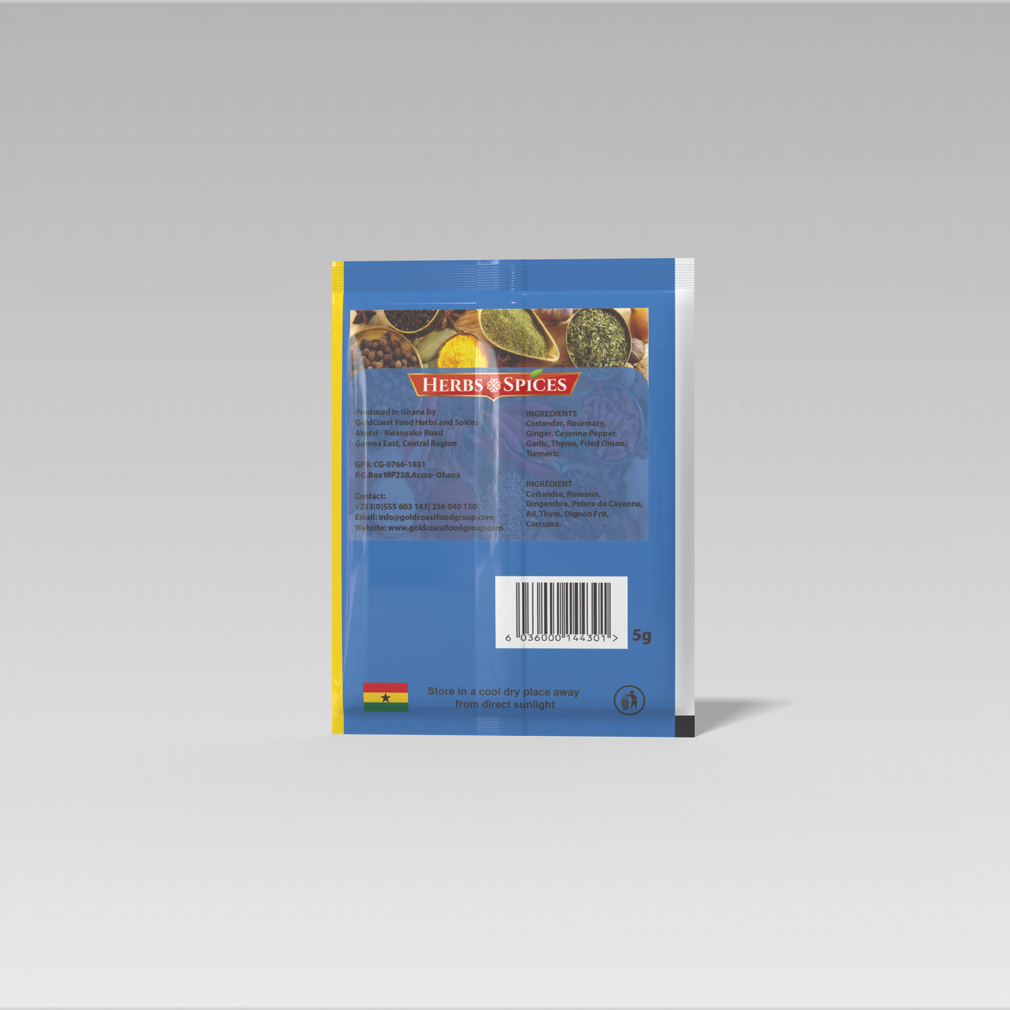 Sankofa Natural Spices—Fish Blend|No MSG & Fillers|Clean Label|5g|NMA Foods