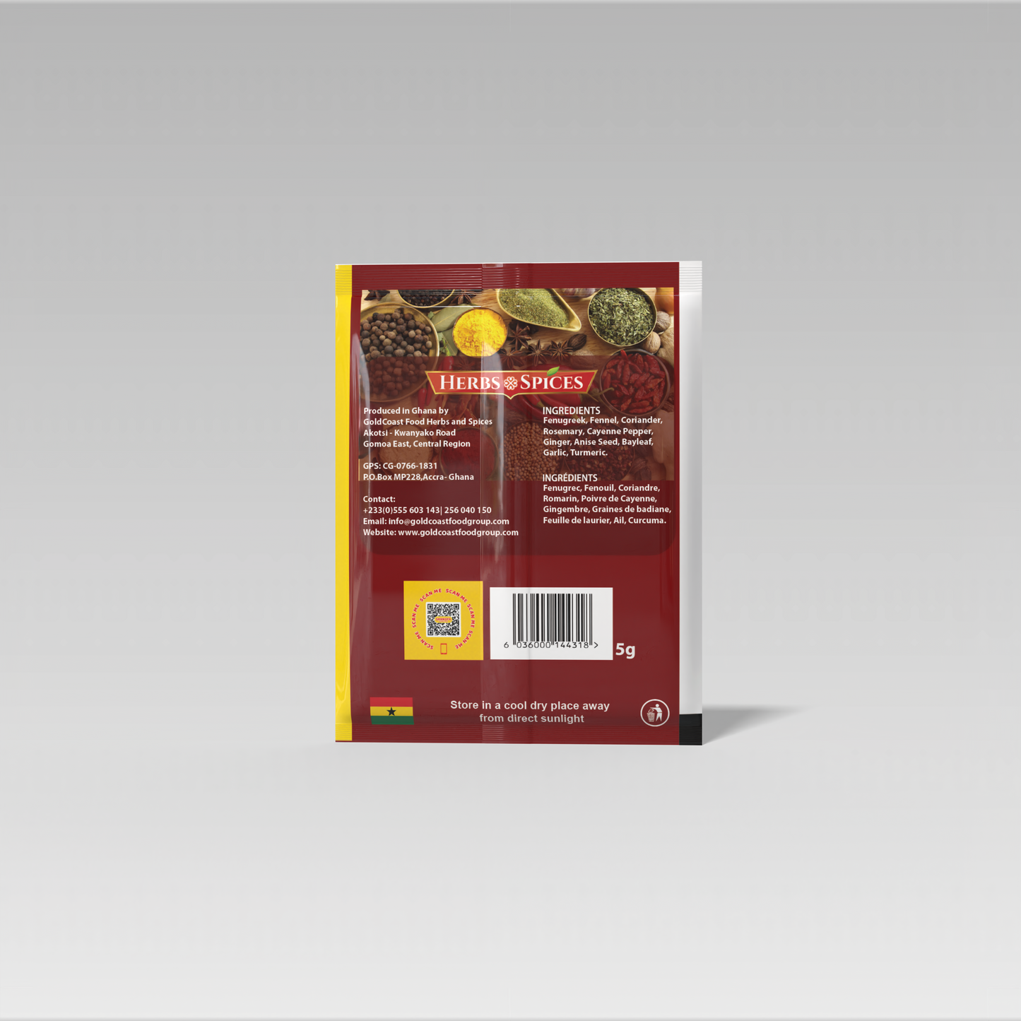 Sankofa Natural Spices—Ghanaian Jollof Rice Blend|No MSG & Fillers|5g & 25g| NMA Foods