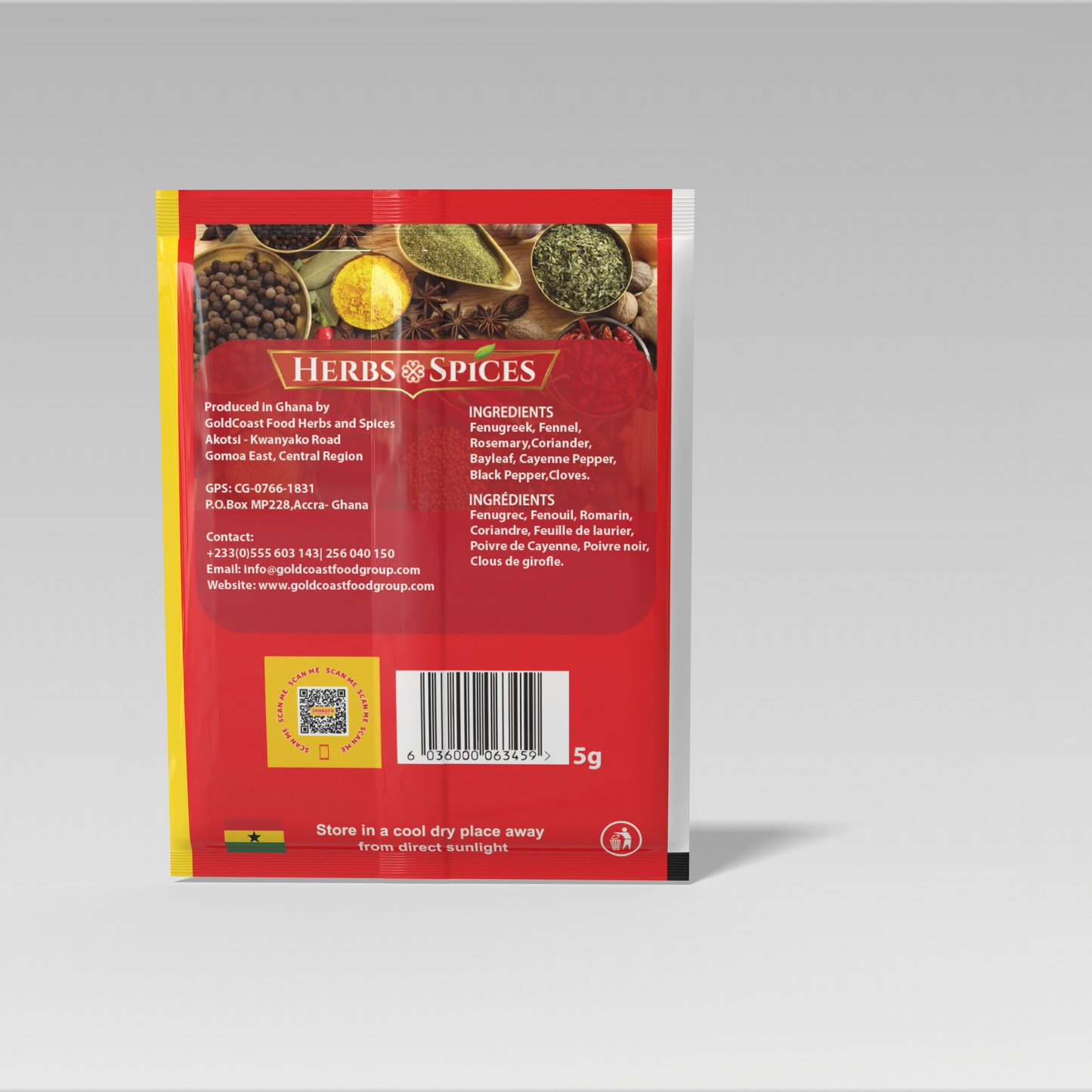 Sankofa Natural Spices — West African Stew & Gravy Blend | No MSG No Fillers | 5g & 25g